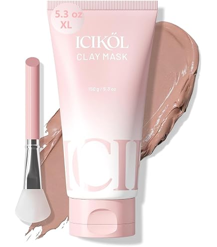 Amazon.com : ICIKOL Deep Cleansing Blue Clay Face Mask, with Pearl